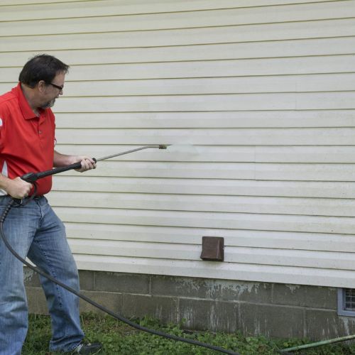 Commercial and residential metal siding cleaning