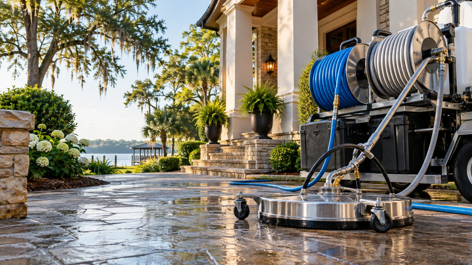 Generated service illustration for What Is Power Washing: Power Washing Explained