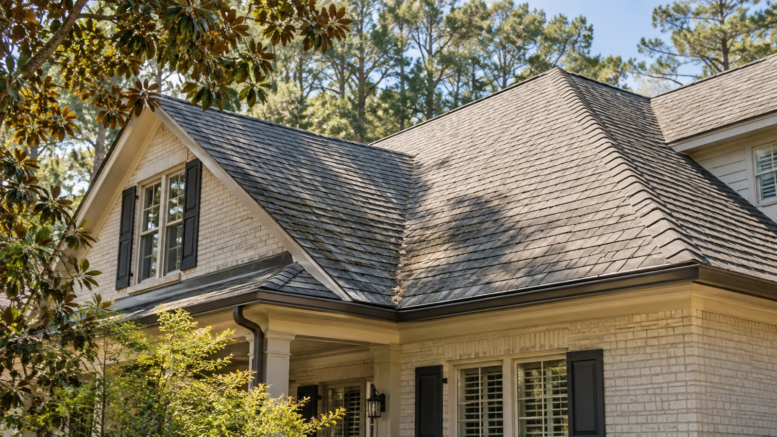 Generated service illustration for How Soft Washing Protects Roof Shingles