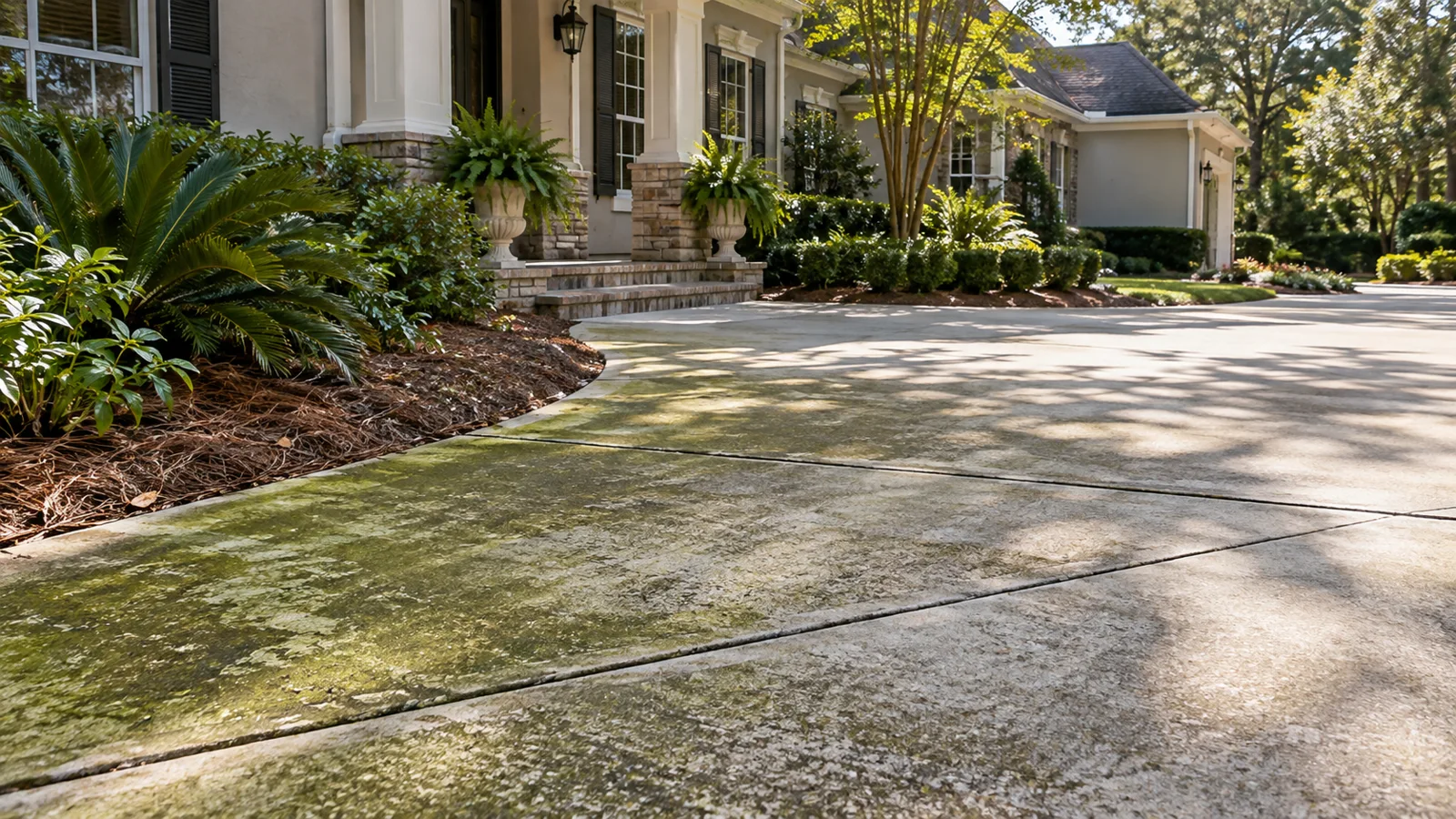 Generated service illustration for How to Remove Algae from Concrete