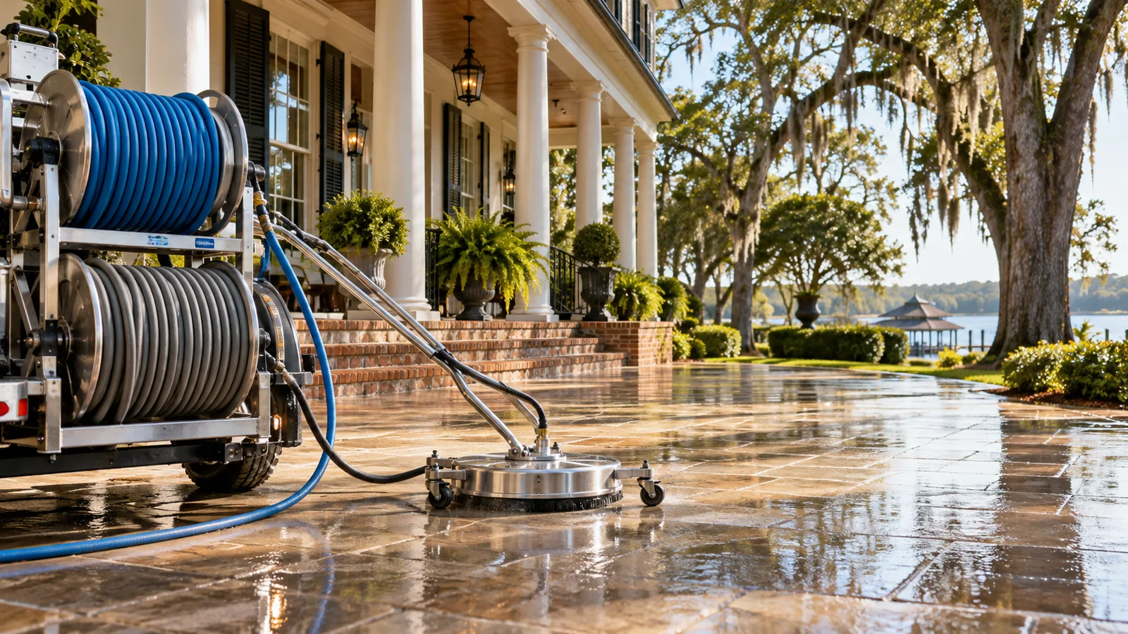 Generated service illustration for Best Time of Year for Exterior Cleaning in Louisiana