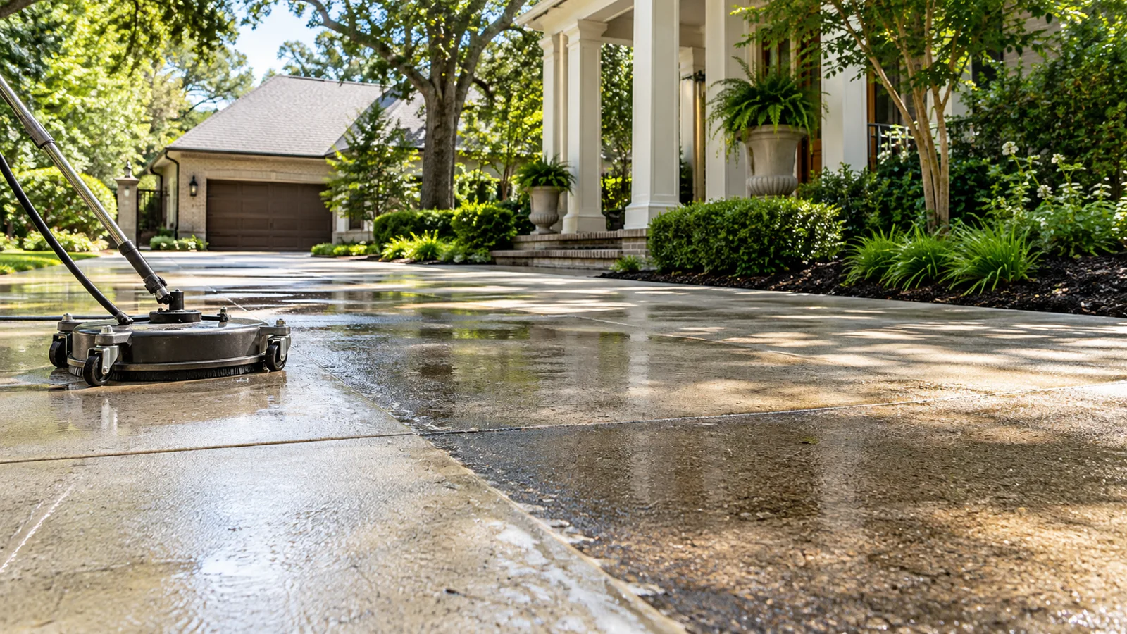 Generated service illustration for What to Expect on Pressure Washing Day