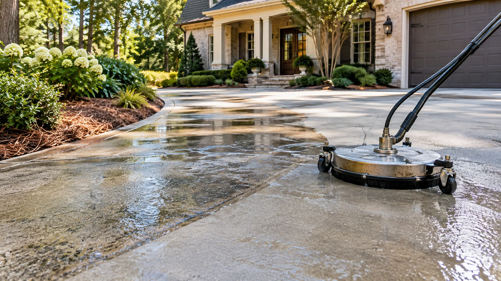 Generated service illustration for How Long Does Pressure Washing Take