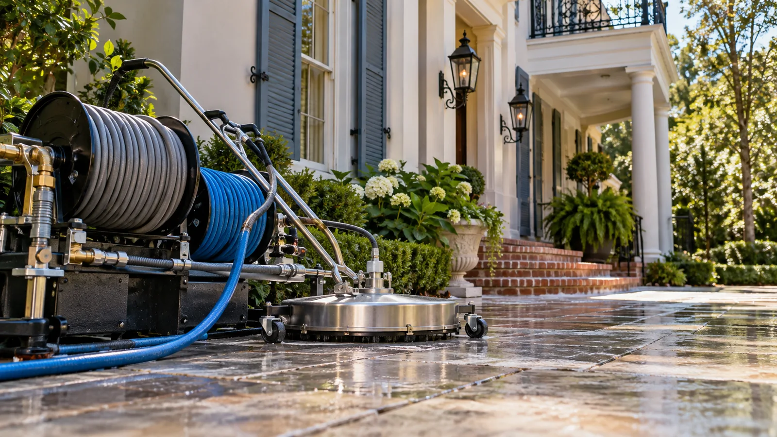 Generated service illustration for Exterior Cleaning FAQ for New Orleans Property Owners