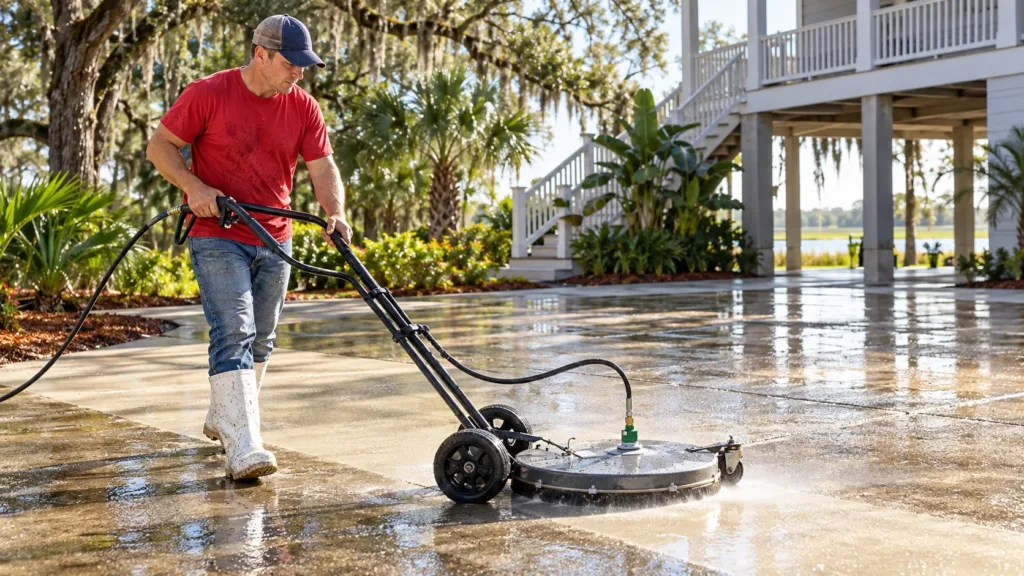 Generated service illustration for Service Areas — CoKo’s Pressure Washing